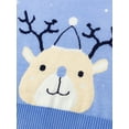 thumbnail image 3 of FOCUSNORM Unisex Children Sweater, Christmas Cartoon Elk Pattern Pullover Knit Knitwear, 3 of 7