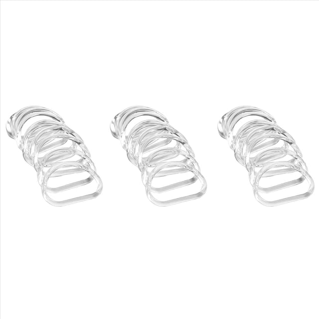30 Piezas de Asa de Bolsa Transparente de Repuesto en Forma de D Asa de Bolso de Mano para Bolso de Playa Hecho A Mano Bolsos de Mano Asas de Monedero