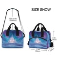 thumbnail image 3 of Lunch Bag Portable Crossbody Meal Bag Cooler Bag Insulated Lunch Bag Food Bag Handheld & Crossbody Design Frozen Palace Ice Snow, 3 of 6