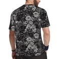thumbnail image 2 of Wukai Rose Flowers Print Men's Short-Sleeved Mesh T-Shirt,Quick-Dry Short Sleeve Workout T-Shirt-X-Large, 2 of 8