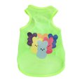 thumbnail image 1 of Summer Dog Shirt - Round Neck Cartoon Pattern - Breathable Thin Mesh Pullover - Casual Wear Sleeveless - Pet Printed T-shirt - Cat Small Dog Vest - Puppy Costume, 1 of 8
