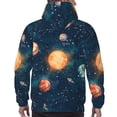 thumbnail image 7 of Sikiie Solar System And Planets Men's Hoodie, Essentials Hoodie, Sweatshirt, Pullover Hooded Sweatshirt for Men-Large, 7 of 7