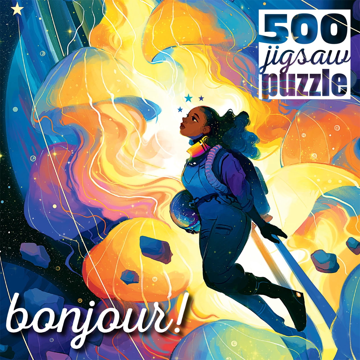 Buffalo Games Bonjour Voyage 500-Piece Interlocking Jigsaw Puzzle for Adults Ages 14+