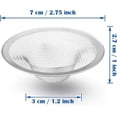 thumbnail image 2 of 2 trampas de filtro de cesta de acero inoxidable resistente, colador de malla de metal de 2,75 pulgadas superior/1 pulgada, perfecto para fregadero de cocina/baño, bañera, lavabo, desagüe de suel, 2 of 5