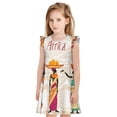 thumbnail image 1 of Fotbe Black African Woman Vestido de Dormir para Niñas de 3 a 10 Años, Mangas Cortas, Estilo Princesa, Pijama Camisón con Mangas Voladas-Medium, 1 of 6