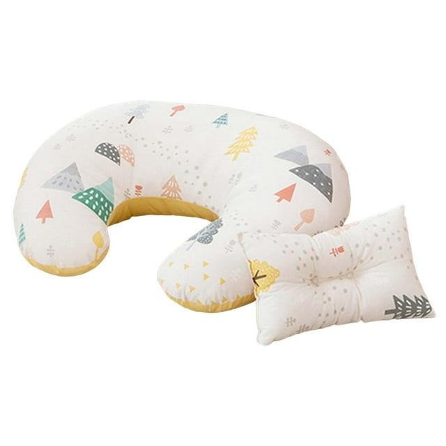 Almohada de lactancia para bebé, soporte para bebé con cremallera oculta, cómoda almohada de lactancia para maternidad, cojín de cinturo para árboles blancos