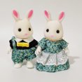 thumbnail image 3 of Familia de animales del bosque 1:12 Muebles para casa de muñecas Mini figura de oso conejo Muñecas de juguete Regalos para niños, 3 of 5