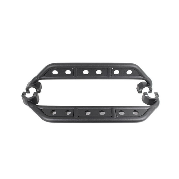 Fishbone FB23071 JK Step Slider with 2 Tubes Steel Textured Black Powder Coat Fits JK 07-17 2 Door JK - 2007-18 JEEP WRANGLER