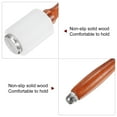 thumbnail image 4 of Uxcell 8.3" Leather Carving Hammer Wooden Handle Nylon Hammer Straight Head, Yellow, 4 of 5