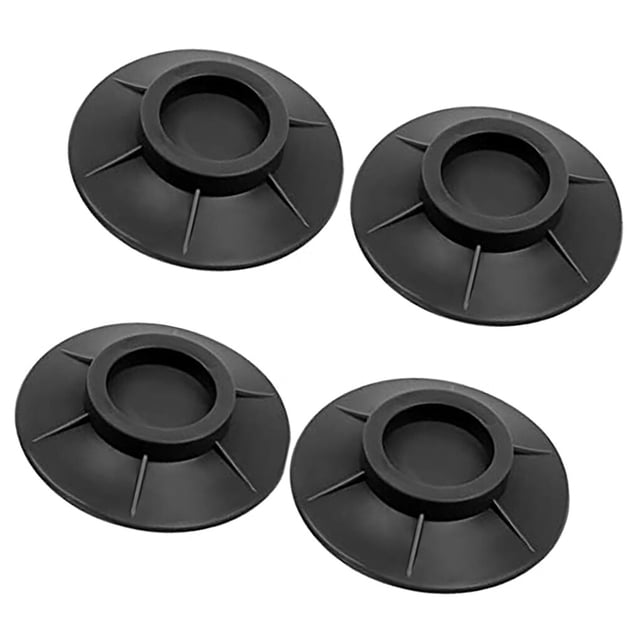 Naiovety Almohadilla Universal para pies de arandela de ruido antivibración, Kit de rodillo antideslizante para lavadora, Base de pie de Juegos de accesorios de baño