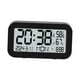 thumbnail image 3 of Reloj despertador electrónico de escritorio con función luminosa y pantalla LCD, reloj digital. Negro, 3 of 9