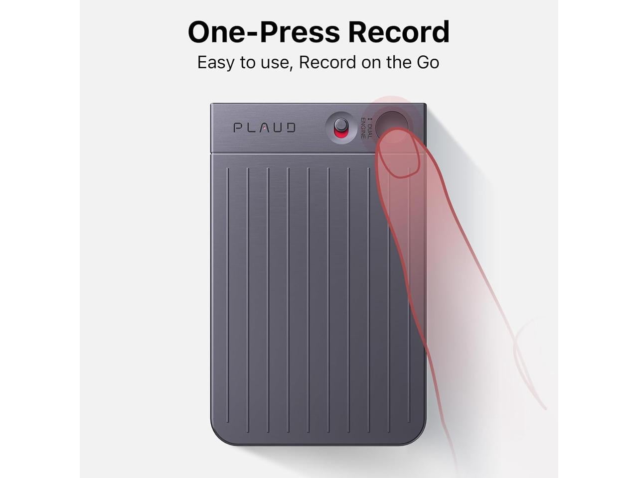 PLAUD NOTE: ChatGPT Empowered AI Voice Recorder w/ Black Magnetic Case (Black)