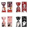 thumbnail image 4 of Bolsas de regalo de Halloween para niños, 50 piezas, calabaza, fantasma, murciélago, Dulces, galletas, embalaje de regalo, truco o trato, decoración de Halloween, 4 of 4