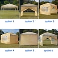 thumbnail image 6 of Folding Portable Tent, Practical Waterproof Right-Angle Folding Tent with Two Doors & Two Windows, Outdoor All-Folding Awning for Your Yard, Patio, Garden, Outdoor or Party, Khaki, 6 of 8