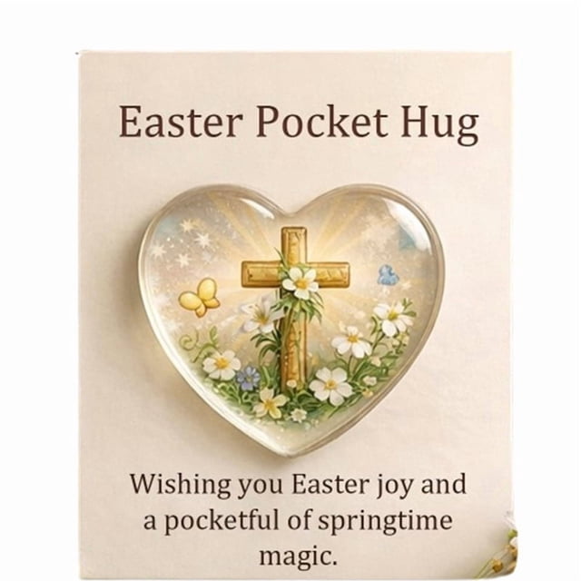 Yhmxh Home Decor Easter Pocket Heart Ornament Themed Greeting Card Mini Decor Spring Holiday Gift Accessory Welcome Home Decorations Spring Decor