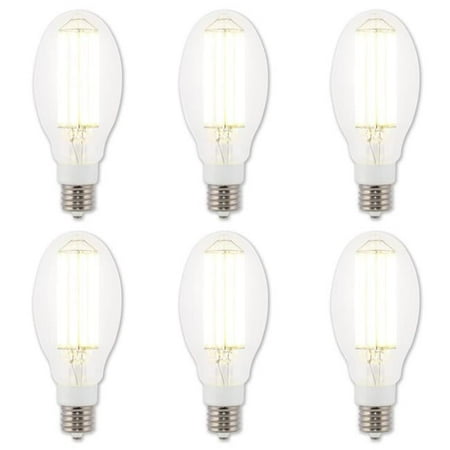 Westinghouse Lighting 5269020 54 Watt (320 Watt HID Equivalent) ED32 Daylight High Lumen Filament LED Light Bulb, EX39 Mogul Base, 6 Pack
