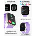 thumbnail image 2 of Reloj inteligente TOOBUR Alexa con pantalla HD integrada IP68 lila para mujer, 2 of 6