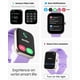 thumbnail image 2 of Reloj inteligente TOOBUR Alexa con pantalla HD integrada IP68 lila para mujer, 2 of 6
