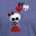 thumbnail image 3 of CafePress - Cute Skeleton Girl With Spooky Balloons Men's Delu - Mens Tri-blend T-Shirt, 3 of 4