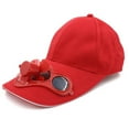thumbnail image 5 of Uqiangy Hat with Fans Solar Power Hat with Fans Fan Hats for Men Sun Hat with Solar Powered Fans Solar Hat with Built In Fan Fan Hats for Women Sombrero Con Ventilador Solar Red One Size, 5 of 5