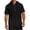 Black-A#50610BB, variant on Hearthz Men’s Linen Blend Hooded Henley Shirts Drawstring Button Men's Shirts Short Sleeve Summer Beach Men's T-Shirts