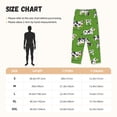 thumbnail image 4 of Bixox Women's Cows With Calfs Green Patterned Pajama Pants Loungewear, 4 of 5