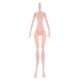 thumbnail image 2 of 2x Muñecas Girl - Partes Del Cuerpo Femenino Desnudo Articudas con Bos Móviles para Muñecas Sin Cabeza - Cumpl Zulema Cuerpo de muñeca desnuda, 2 of 5