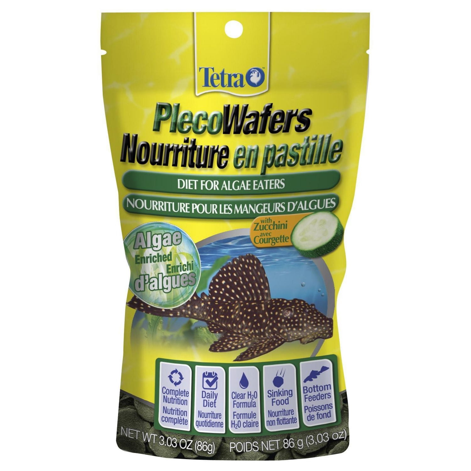 Fish Food Vacation Feeder Nutritious PLECO Fish Food - USA Made Algae ...