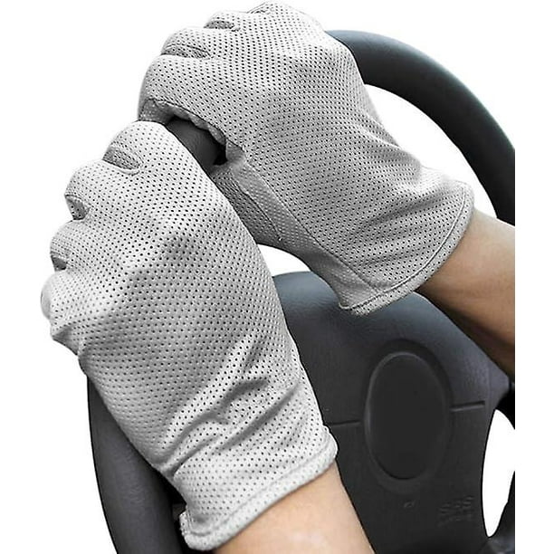 Men Breathable Thin Touchscreen Gloves Summer Lightweight Driving Gloves, Sun  Uv Protection Cotton Gloves Adult Anti-slip Full Finger Mitt Running Glo 