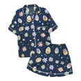 thumbnail image 4 of GDREDA Ensemble de Pyjama pour Femmes Mode Décontractée Pâques Lapin Impression Numérique 3D Pyjama Court Pantalon Ensemble de Pyjama pour Femmes Blanc,S, 4 of 4