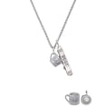 thumbnail image 2 of Delight Jewelry Silvertone Baby Cup with Crystal Silvertone Best Friends Forever Bar Charm Necklace, 23", 2 of 4