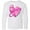 AA-White, variant on Inktastic Breast Cancer Awareness- Pink Ribbon Around Heart Long Sleeve Youth T-Shirt