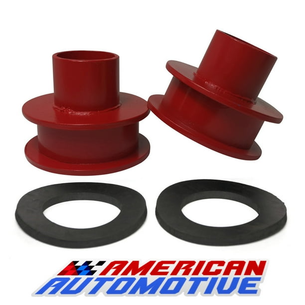 F250 F350 Super Duty 3.5" Red Front Leveling Lift Kit 4WD 'Road Fury' Carbon Steel Coil Spring