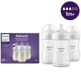 thumbnail image 5 of (2 pack) Philips Avent Natural Baby Bottle with Natural Response Nipple, Clear, 1m+, 9oz, Clear, 3pk, SCY903/93, 5 of 17