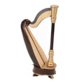 thumbnail image 1 of Musical Instrument Decor, Mini Harp Model Glossy and Shiny 25cm  for Home Bookshelf, 1 of 7