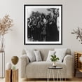 thumbnail image 4 of Historic Framed Print, [People along street at funeral procession of President Franklin Delano Roosevelt in Washington, D.C.] - 4, 17-7/8" x 21-7/8", 4 of 9