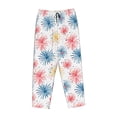 thumbnail image 4 of Balery Bright Colorful Fireworks print Women's Pajama Pants,Ultra Lightweight Pjs,Lounge Pant-Large, 4 of 9