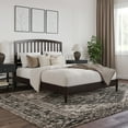 thumbnail image 1 of Quincy Queen Wood Low Profile Platform Bed in Espresso, 1 of 13