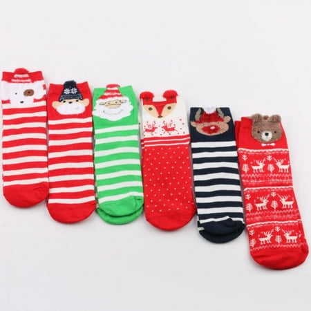 

Women s Christmas Socks 6 Pairs Holiday Xmas Novelty Colorful Patterns