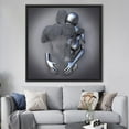 thumbnail image 3 of Bedroom Canvas, Lover Gift Canvas Art, 3d Metallic Artwork, Hugging Couple, Romantic Couple Canvas Art, Valentines Day Gift Canvas, Canvas Wall Decor - Gallery Wrapped, 3 of 5