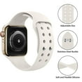 thumbnail image 3 of Silicone Strap for Apple Watch Bands for 44mm 45mm 40mm 41mm 42mm 38mm 45 mm Silicone Bracelet iWatch Bands,Apple Watch Strap Accessories for Series 3 6 5 SE 7 4 2 1 Band, 3 of 8
