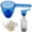 Blue, variant on VKQNRGS 1Pc Scoop Funnel,Plastic Measuring Scoop with Funnel,Multi Use Kitchen Scoop for Home Kitchen Powder Grain Bean Rice Transfer,5.12 x 2.56 x 2.05 Inches