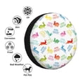 thumbnail image 4 of Saiise Happy Easter Rabbit Print Waterproof Leather Tire Cover, Durable Wheel Protector for Jeep Wrangler, RV, SUV, Truck, and Travel Trailers-17 inch, 4 of 6