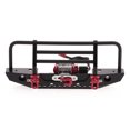 thumbnail image 1 of Parachoques de metal con receptor de control remoto de luz LED Winch 2 para coche Traxxas RC MABOTO Parachoques RC, 1 of 6