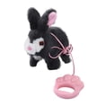 thumbnail image 1 of Conejo eléctrico de peluche que camina, juguete musical, , repite lo que dices, mascota electrónica interactiva para niños, regalo de cumpleaños Gris oscuro, 1 of 10