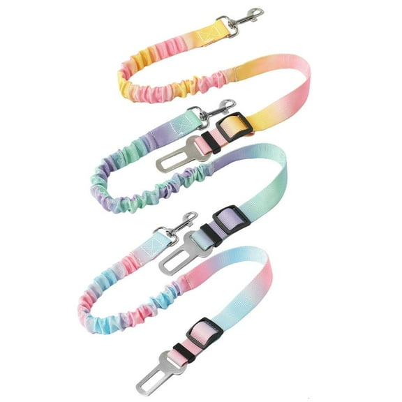 Rvaymup 3pack New Solid Dog Harnesses Leashes Pet Car Seats Belt BackSeat Safety Belt