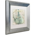 thumbnail image 2 of Trademark Fine Art "Pots Bleus I" Canvas Art by Color Bakery White Matte, Silver Frame, 2 of 4