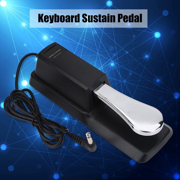 Keyboard Sustain Pedal 160cm Cable Digital Piano Pedal with Polarity Switch Anti Slip Rubber Bottom for  Electronic Keyboard
