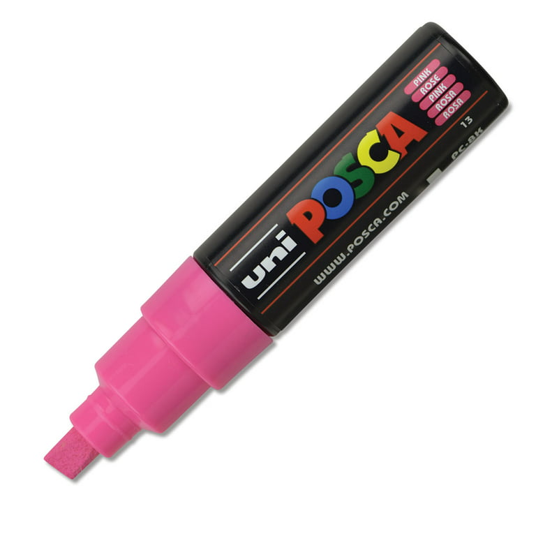 Posca PC-8K Broad Chisel Paint Marker, Pink