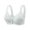 White, variant on Daznico Women's Front Closure Floral Lace Bra Everyday Comfort with Underwire Support for T Shirt Wear and Soft Wireless Design